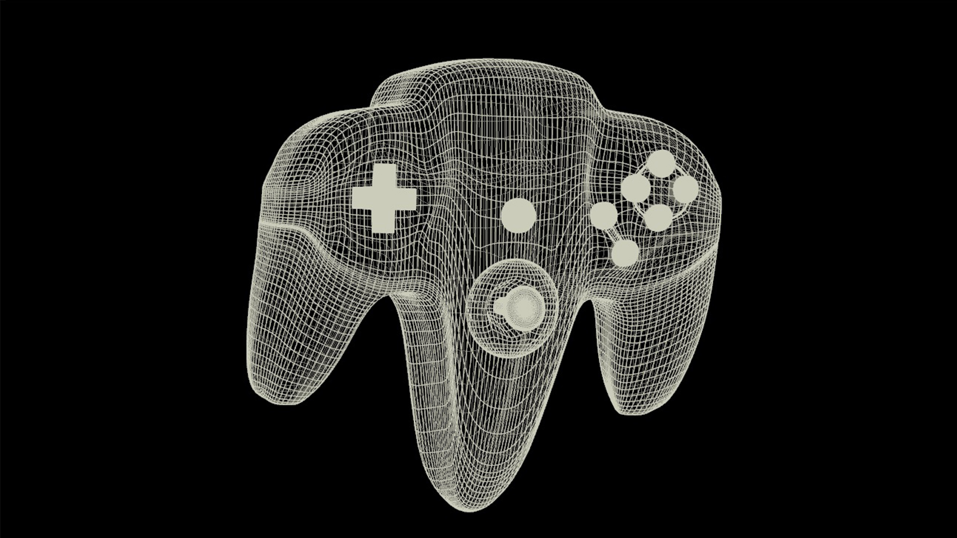 Joystick Wireframe Image